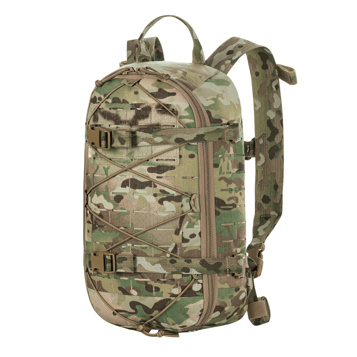 M-Tac Rygsæk Sturm Elite Gen.II i camouflage, raid-rygsæk med MOLLE system, designet til kortvarige ophold i felten.