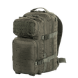 M-Tac Large Assault Pack Rygsæk Laser Cut med MOLLE-system og justerbare polstrede skulderremme, set fra siden.