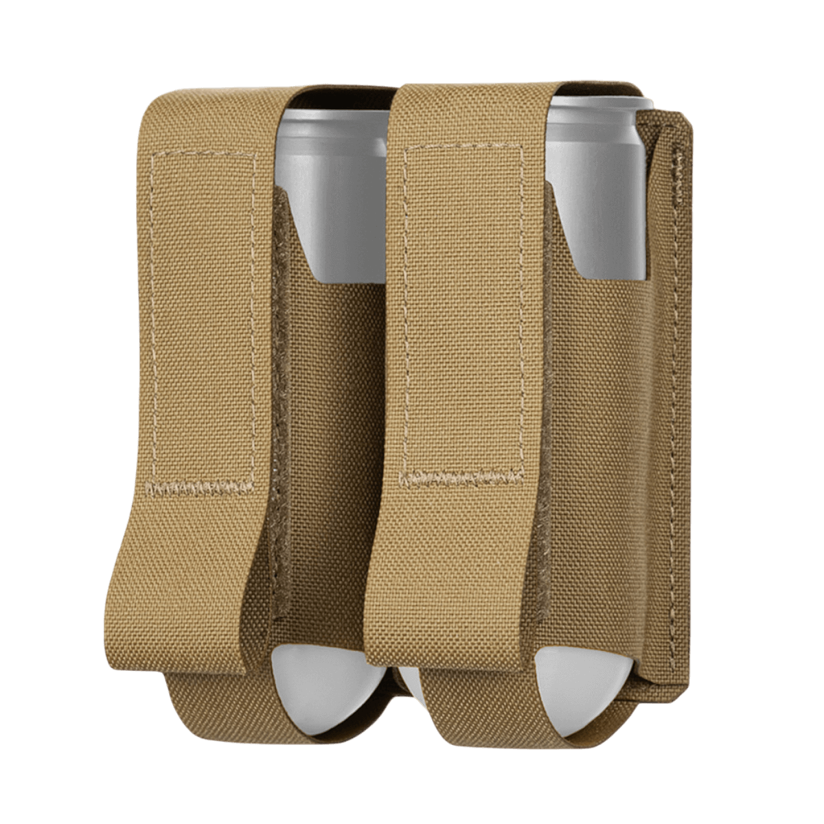 M-Tac Lomme til 2 VOG-type Granater med MOLLE-system, tan farve, laser cut teknologi, til sikker opbevaring af VOG-25 granater.
