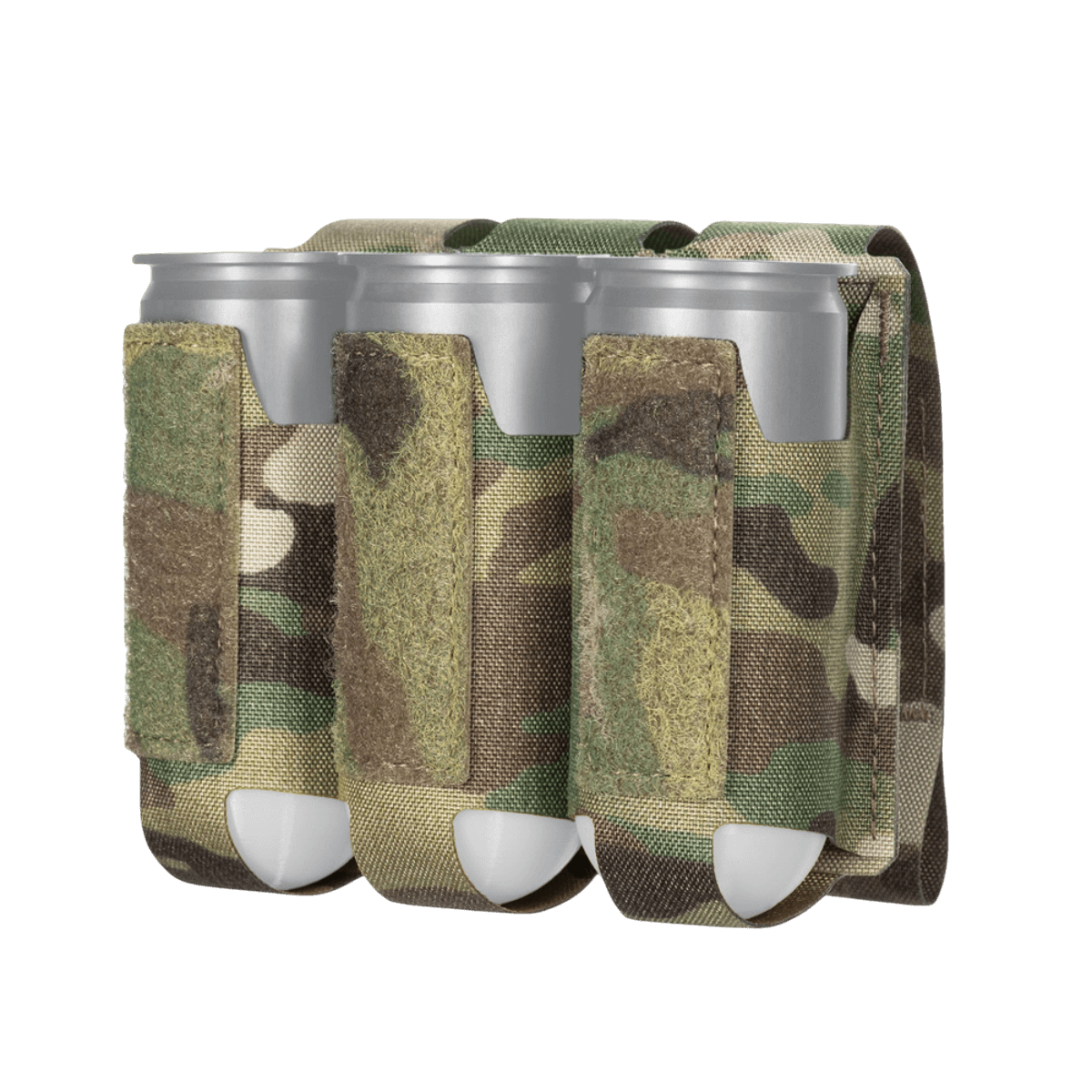 M-Tac Pouch til 3 VOG-Granater med MOLLE Laser Cut design i holdbar Cordura, camouflagemønster, til sikker granatopbevaring