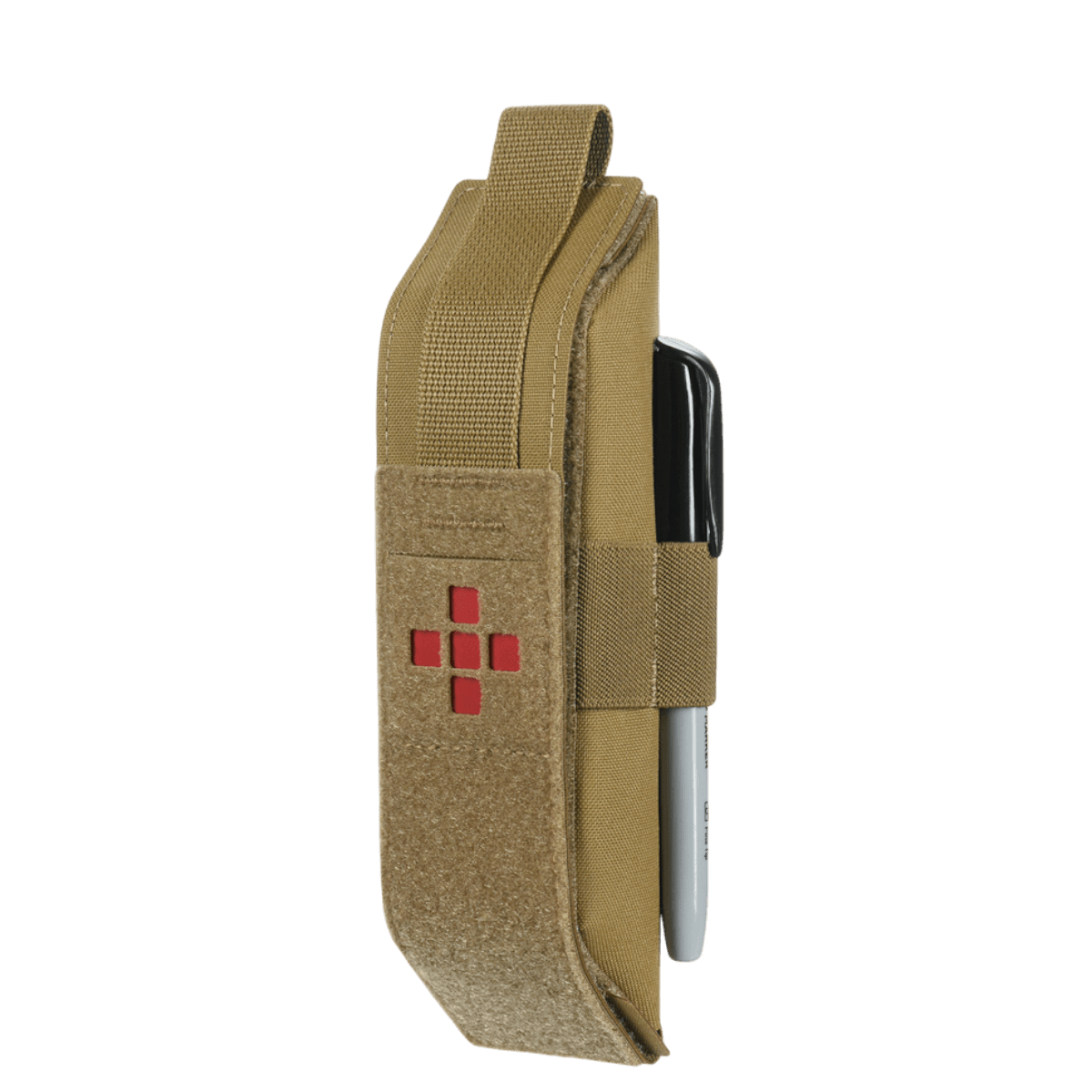 M-Tac Lomme til Tourniquet Closed i sandfarve, sikrer beskyttelse af tourniquet i nødsituationer, robust og kompakt design.
