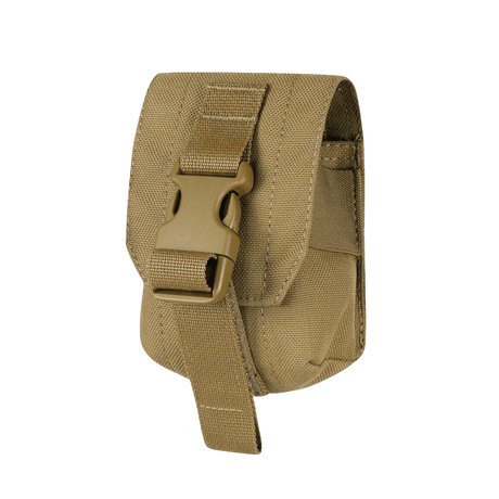 M-Tac Lomme til Fragmentgranat Laser Cut i robust kamelbrunt nylon med låsespænde, gallery position 1, til sikker opbevaring af granat eller lignende udstyr.