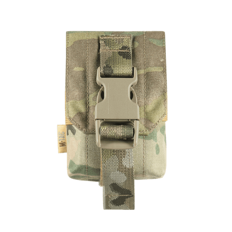 M-Tac Lomme til Fragmentgranat Laser Cut i camouflagefarvet nylon med robust spænde, gallery position 1, til sikker taktisk opbevaring af granat.