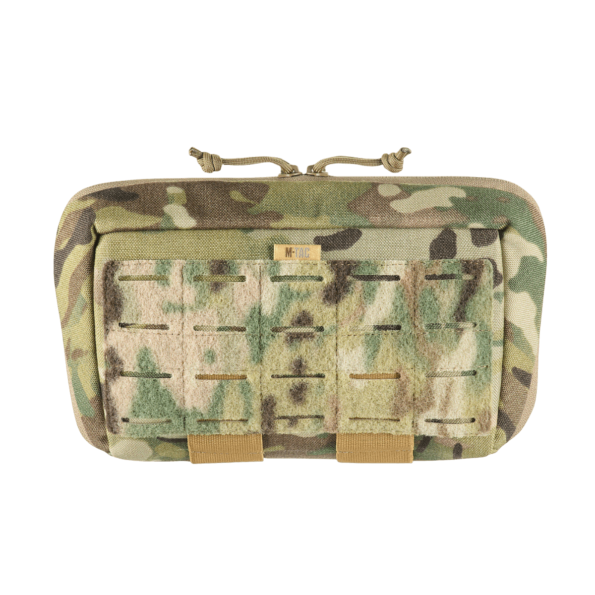 M-Tac Admin Pouch Large Elite i slidstærkt camouflage Cordura 500D med laser cut velcro-panel til taktisk udstyr og opbevaring.