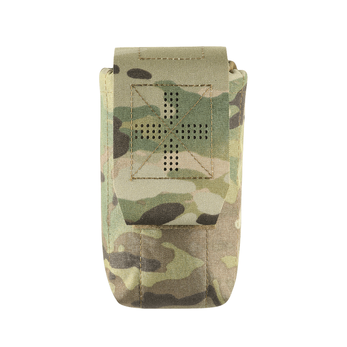 M-Tac Mediclomme Small Vertical Elite i multicam nylon med intern IFAK-organizer og NIJ-certificering vist i gallery position 1.