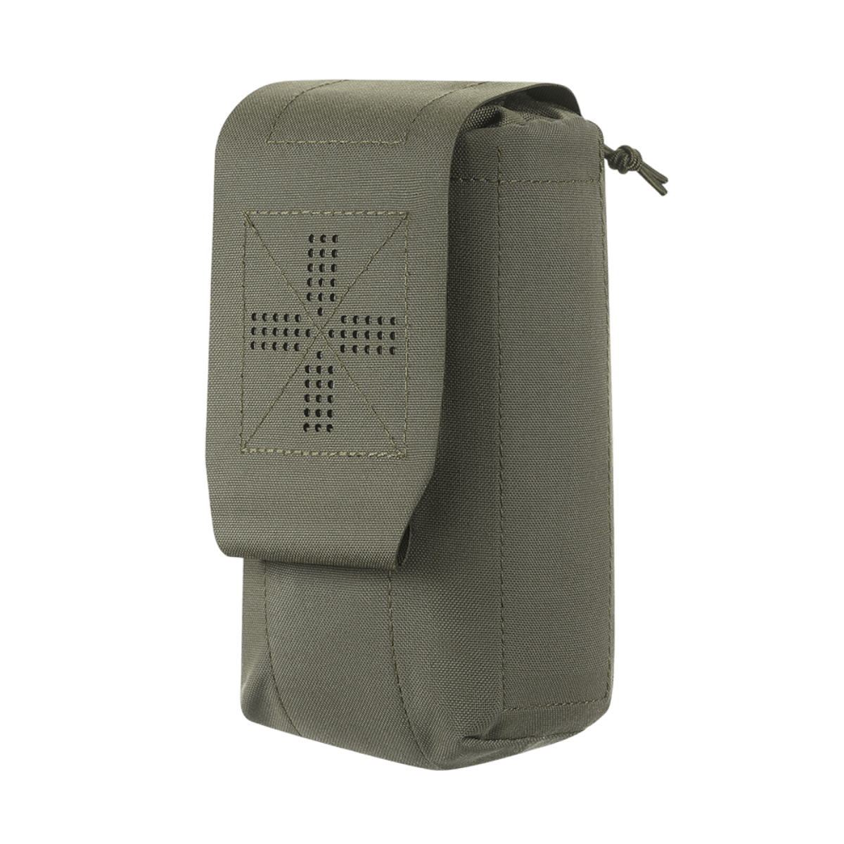 M-Tac Mediclomme Small Vertical Elite i slidstærkt multicam nylon med NIJ-certificering, taktisk medicinlomme i gallery position 1.