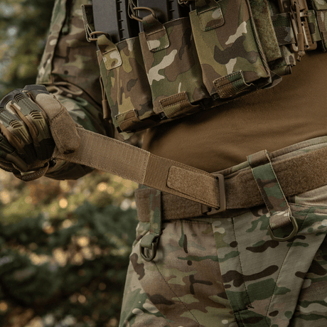 M-Tac Range Bælte Cobra Buckle Gen.IV taktisk bælte med camouflage og velcro detalje til militær og aktiv bruger