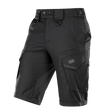 M-Tac Shorts Aggressor Gen.II Flex i sort med moderne, taktisk design, ideel til træning og fritid, fremstillet af slidstærkt rip-stop materiale.