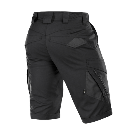Sort M-Tac Shorts Aggressor Gen.II Flex fra rip-stop materiale, taktikdesign, alsidig til træning og hverdag, vand- og smudsafvisende.