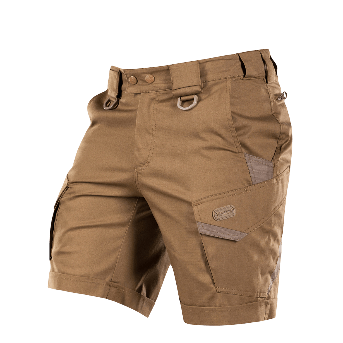 M-Tac Shorts Aggressor Short, taktiske knælange shorts med YKK lynlåse og elastisk polycotton flex for komfort.
