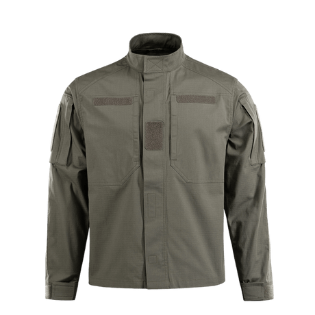 M-Tac Patrol Flex Jakke i teknisk, let figursyet design med ståkrave, velcrolukning og NIJ-certificering vist i gallery position 1.