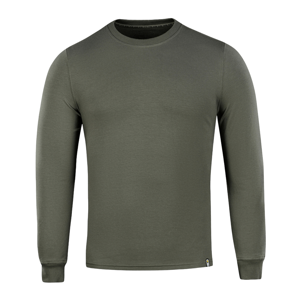 M-Tac Pullover 4 Seasons i grå, minimalistisk design med rund hals, lavet af bomuld og elastan, perfekt til hele året rundt.