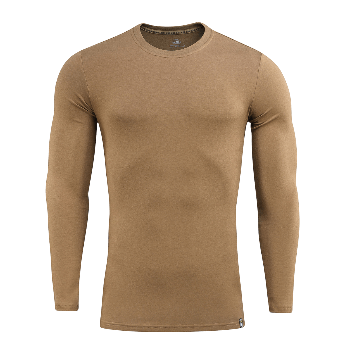 M-Tac Long-sleeve T-shirt 93/7 i bomuld og elastan, velegnet til sport, jagt og hverdag. Maskulin snit med muskelkontur fremhævning.