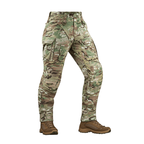 M-Tac Bukser STURM NyCo Extreme Gen.II camouflerede taktiske bukser med forstærkede knæ og fleksible indlæg, designet til holdbarhed.