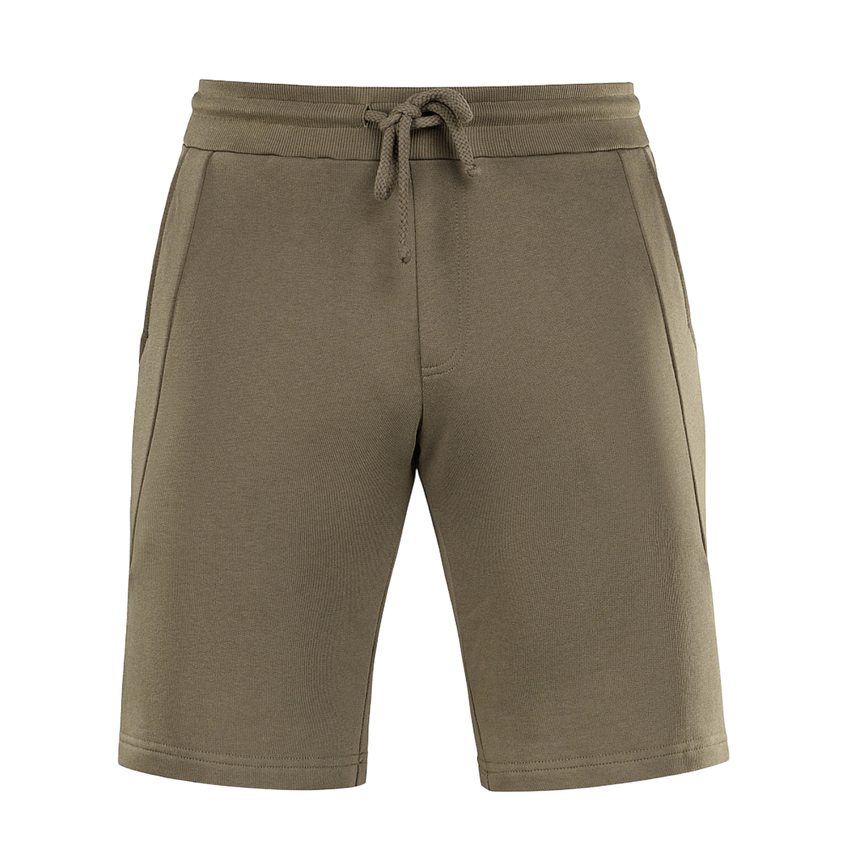 M-Tac Shorts Casual Fit Cotton i olivengrøn med elastik i taljen og sidelommer, perfekt til sommeren og aktiv brug.