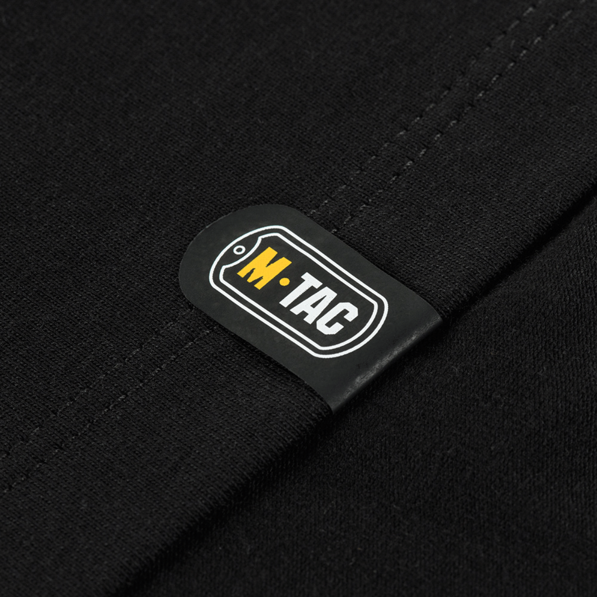 M-Tac T-shirt 93/7 Summer sort nærbillede med mærkelogo