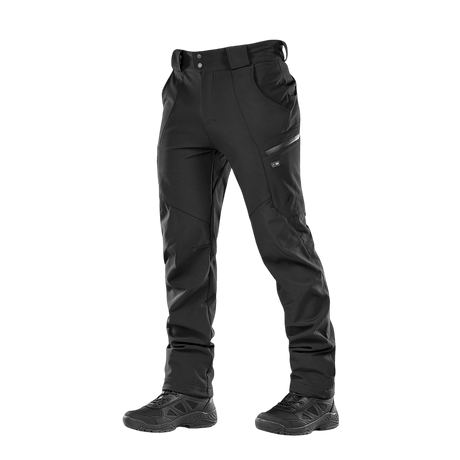 M-Tac Bukser Soft Shell Vinter med fleecefor, vindtæt og vandafvisende design, ideel til efterår og vinter udendørsaktiviteter.