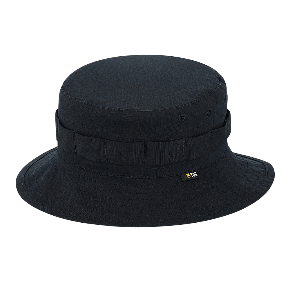 M-Tac Panama Rip-Stop army-hat med semi-stiv skygge og ventilationshuller i sort rip-stop materiale