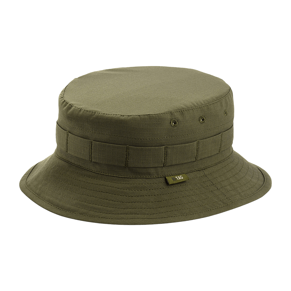 M-Tac Panama Rip-Stop army-hat med semi-stiv skygge, ventilationshuller og camouflagebånd i Rip-stop stof.