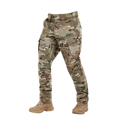 M-Tac Bukser Aggressor Elite NYCO i multicam med holdbart nylon-bomuldsmateriale og NIJ-certificering, gallery position 1 frontvisning.