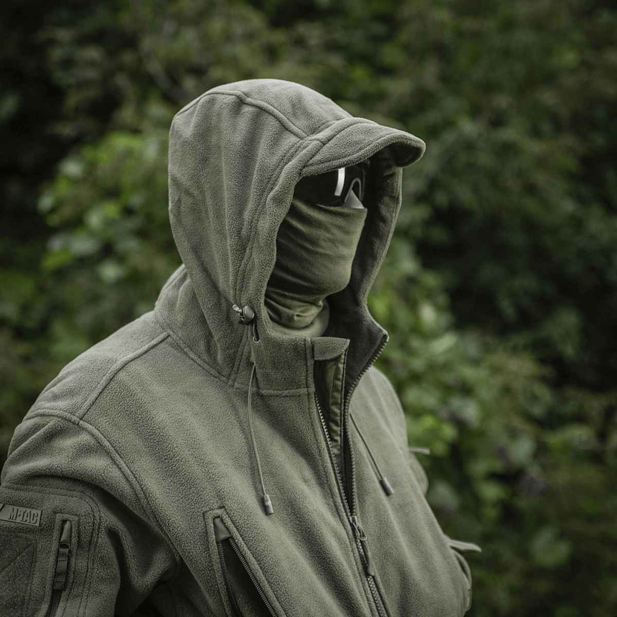 M-Tac Division Gen.II Windblock Fleecejakke beskytter mod kulde og vind, ideel som ydre eller mellemlag, lavet af 100% polyester.