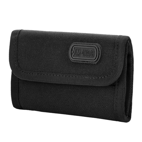 M-Tac Pung Elite i slidstærk sort nylon Cordura med flere rum til kreditkort og småpenge.
