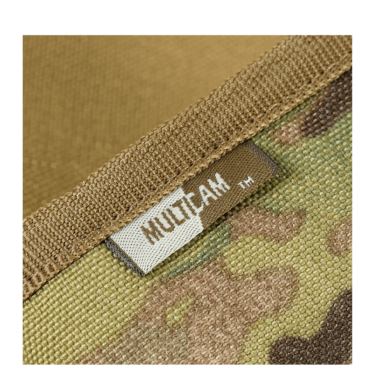 Nærbillede af M-Tac Pung med Patch Panel Elite Gen. II i slidstærkt Cordura 500D med Multicam design.
