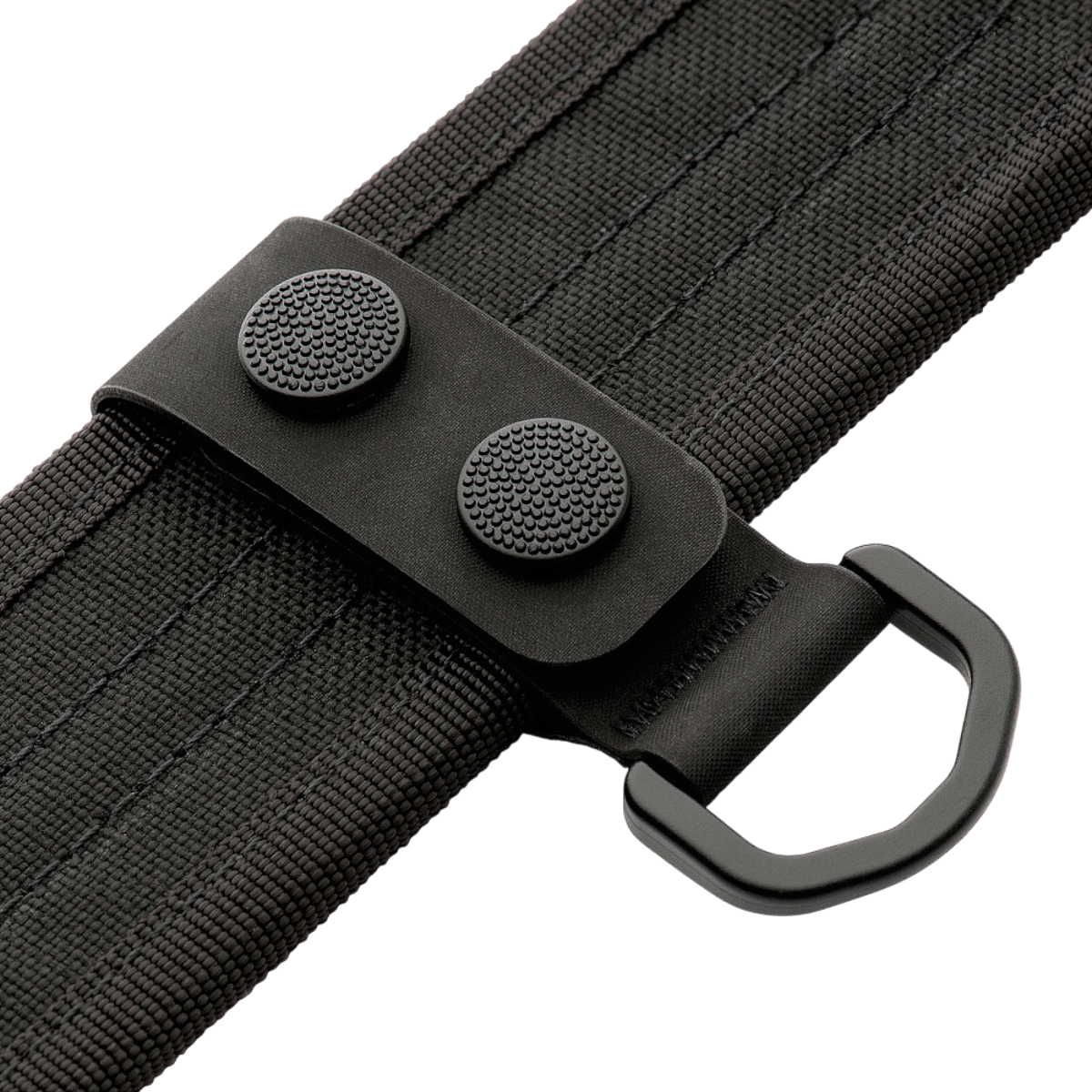 M-Tac Taktiske Bæltefittings (5 stk.) med D-ring for fastgørelse af politibælte til buksebælte. Praktisk til ekstra udstyr.