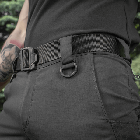 M-Tac Aggressor Summer Flex Shorts med D-ring og elastisk "tunnel"-talje, taktik-shorts til træning og arbejde, nærbillede