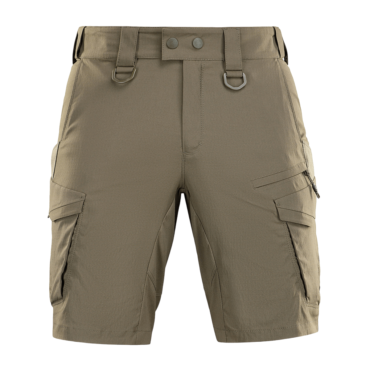 M-Tac Aggressor Summer Flex Shorts i Flex Rip-Stop stof med elastisk talje og funktionelle lommer, ideel til udendørs aktiviteter.