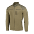 M-Tac Combat Fleece Jakke i olivengrøn med Himates fleece og forstærkede skuldre, gallery position 1, designet til taktisk kropsbeskyttelse.
