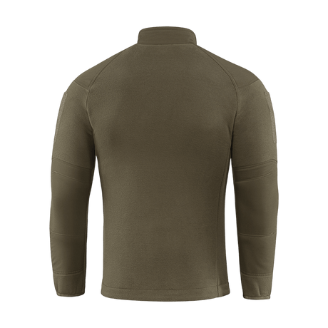 M-Tac Combat Fleece Polartec Jakke set bagfra i en grøn farve, fremstillet af varm og slidstærk Polartec® fleece. Ideel til taktisk brug.