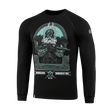 M-Tac Raglan Odin Mystery med nordisk mytologi motiv af Odin, sort t-shirt med tryk, komfortabel pasform, bomuld elastan blanding