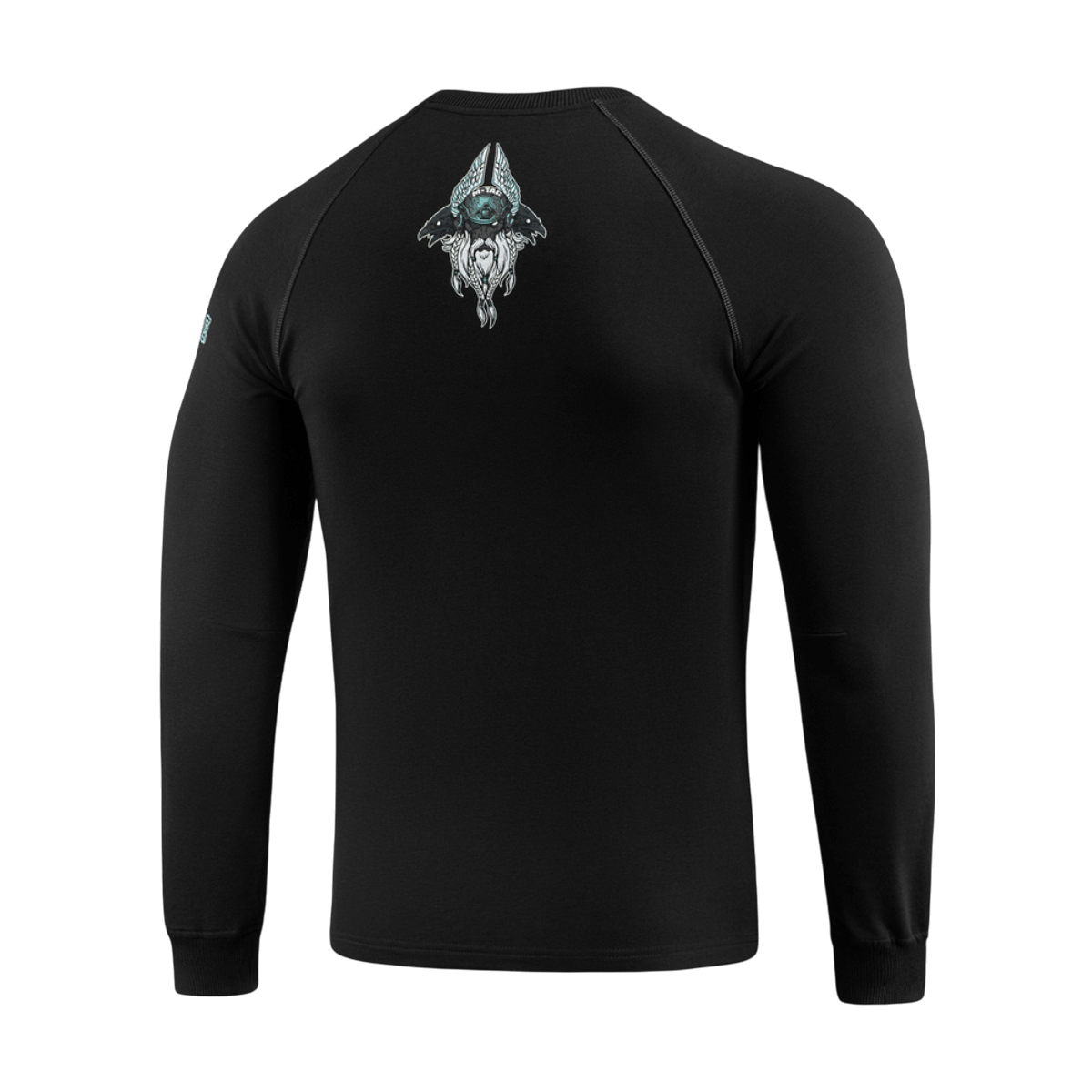 M-Tac Raglan Odin Mystery med nordisk Odin design, sort langærmet trøje til hverdagsbrug