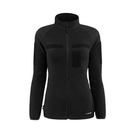 M-Tac Combat Fleece Jakke Polartec Dame i sort, tætsiddende med åndbart Polartec fleece og taktiske velcrofelter, gallery position 1.