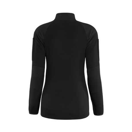 M-Tac Combat Fleece Jakke Polartec Dame i sort med Polartec fleece, taktiske paneler og NIJ-certificering, set bagfra, gallery position 1