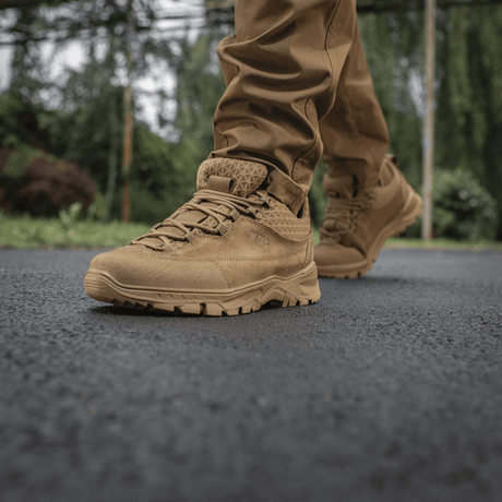 M-Tac Tactical Sneakers Patrol R Vent på asfalt, ideel til trekking, løb og daglig brug med slidstærkt ruskind og 3D-mesh.