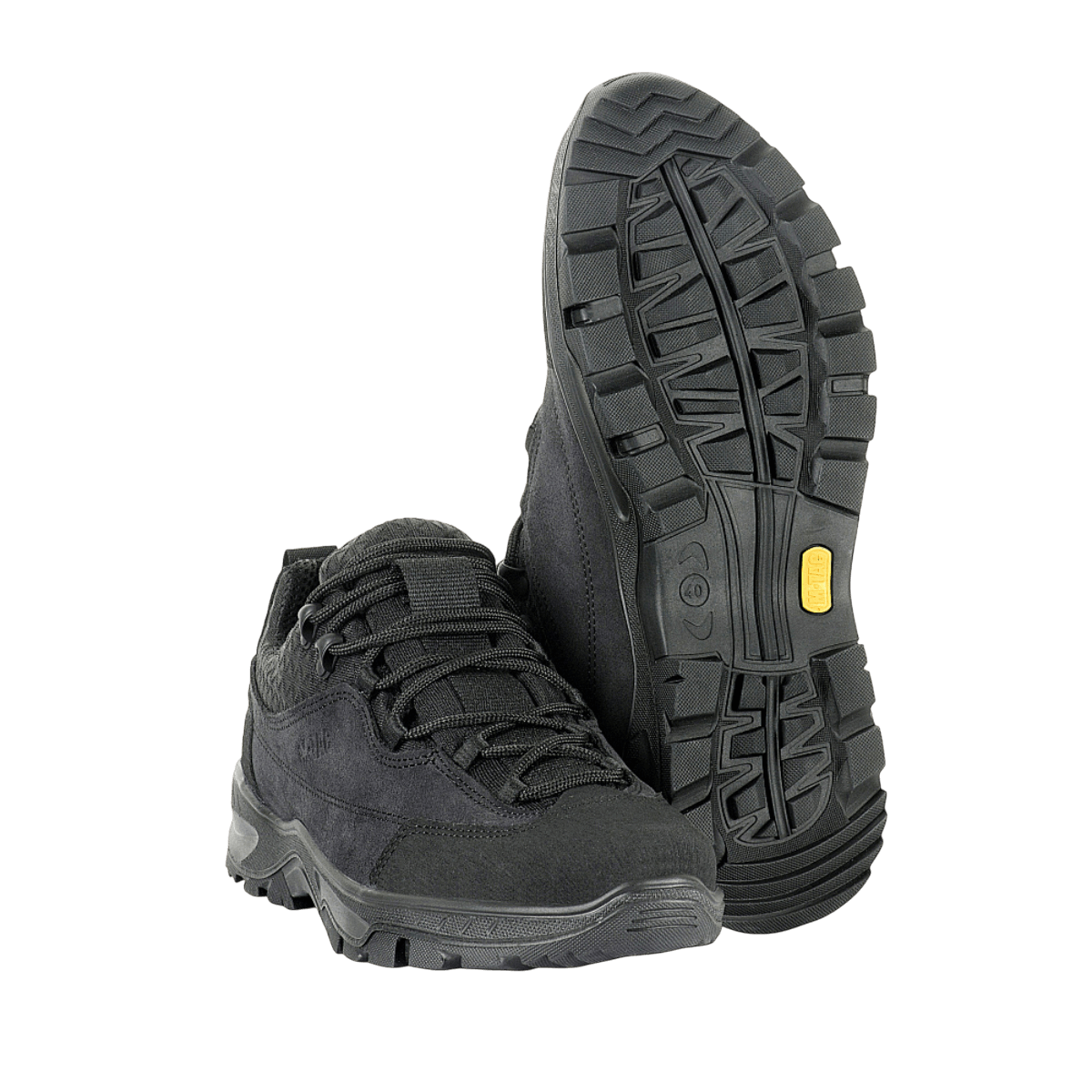 M-Tac Tactical Sneakers Patrol R Vent i sort med skridsikker sål og åndbart mesh til trekking og outdoor-aktiviteter.