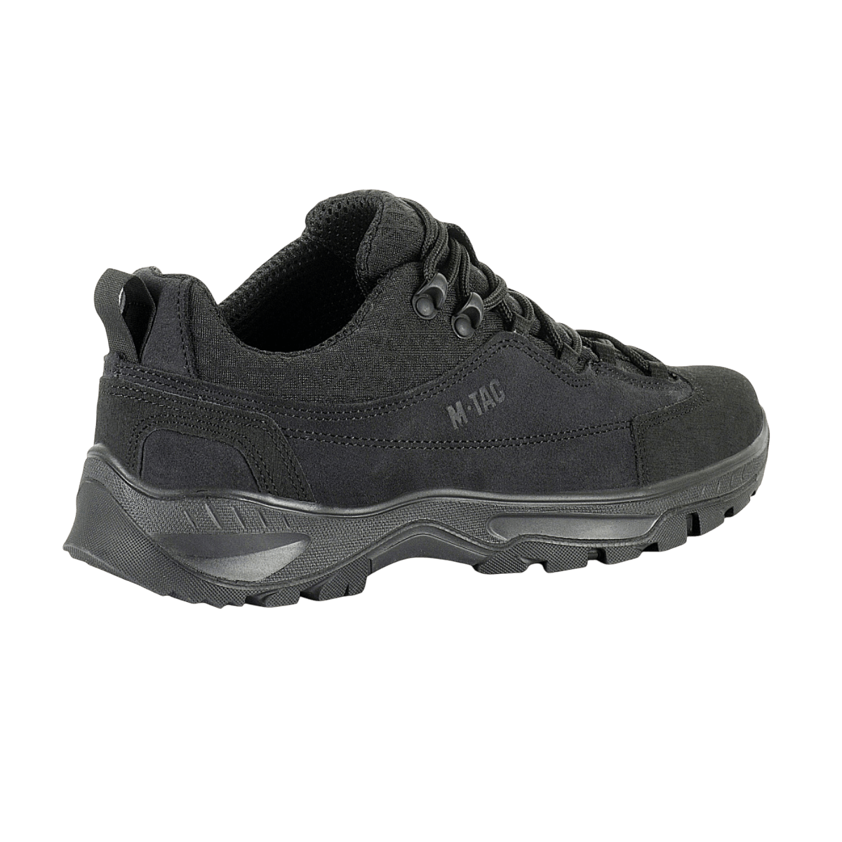 M-Tac Tactical Sneakers Patrol R Vent i sort, komfortabel og holdbar til trekking, løb og daglig brug, med åndbar 3D-mesh og læder.