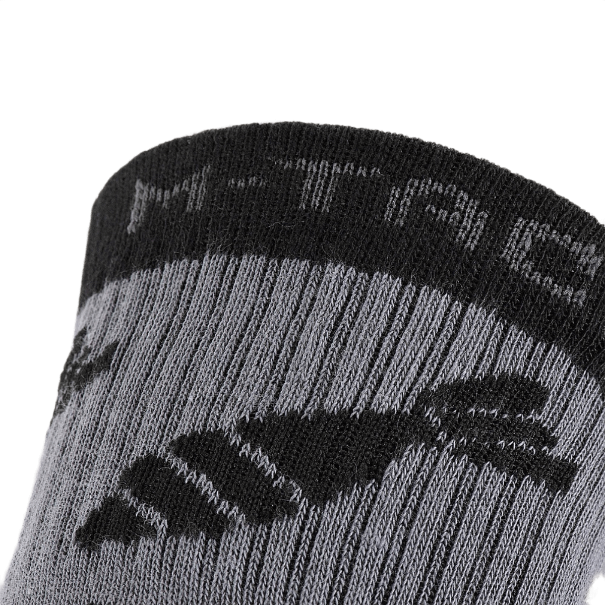 M-Tac Letvægtssokker Mk.3 Mortar Bombs i grå med ergonomiske trykpunkter til trekking og vandring, lavet af åndbare materialer.