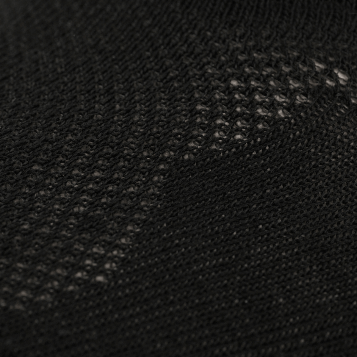 Nærbillede af stoffets tekstur i M-Tac Let Sommersokker, designet til optimal komfort og åndbarhed til løb i varmt vejr.