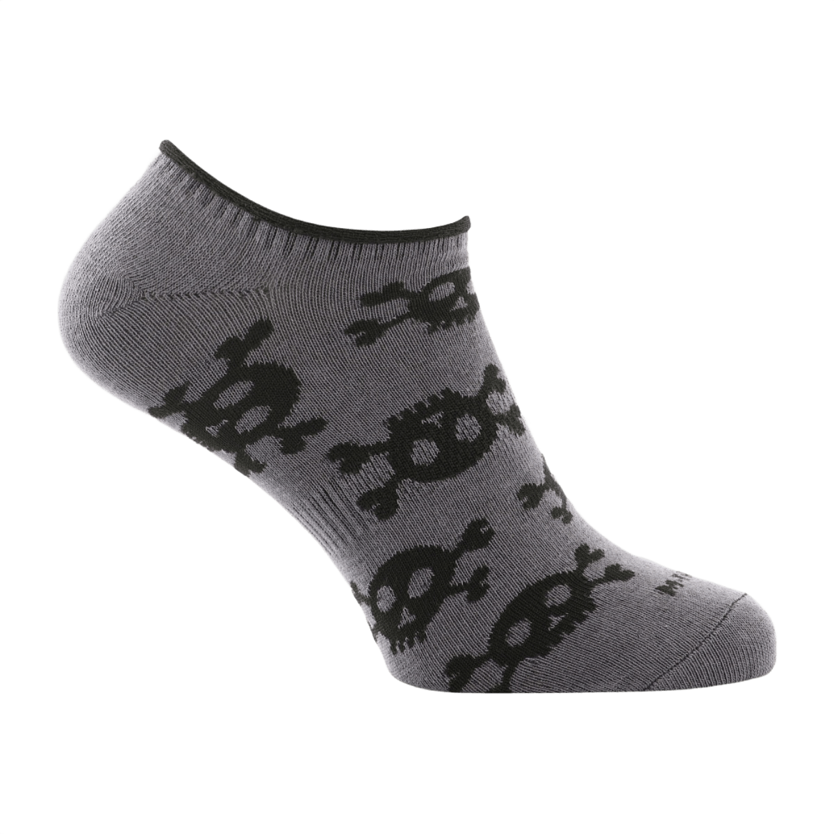 M-Tac Let Sommersokker Pirate Skull i gråt design til sport og fritid, perfekt til varmt vejr, ergonomisk pasform.
