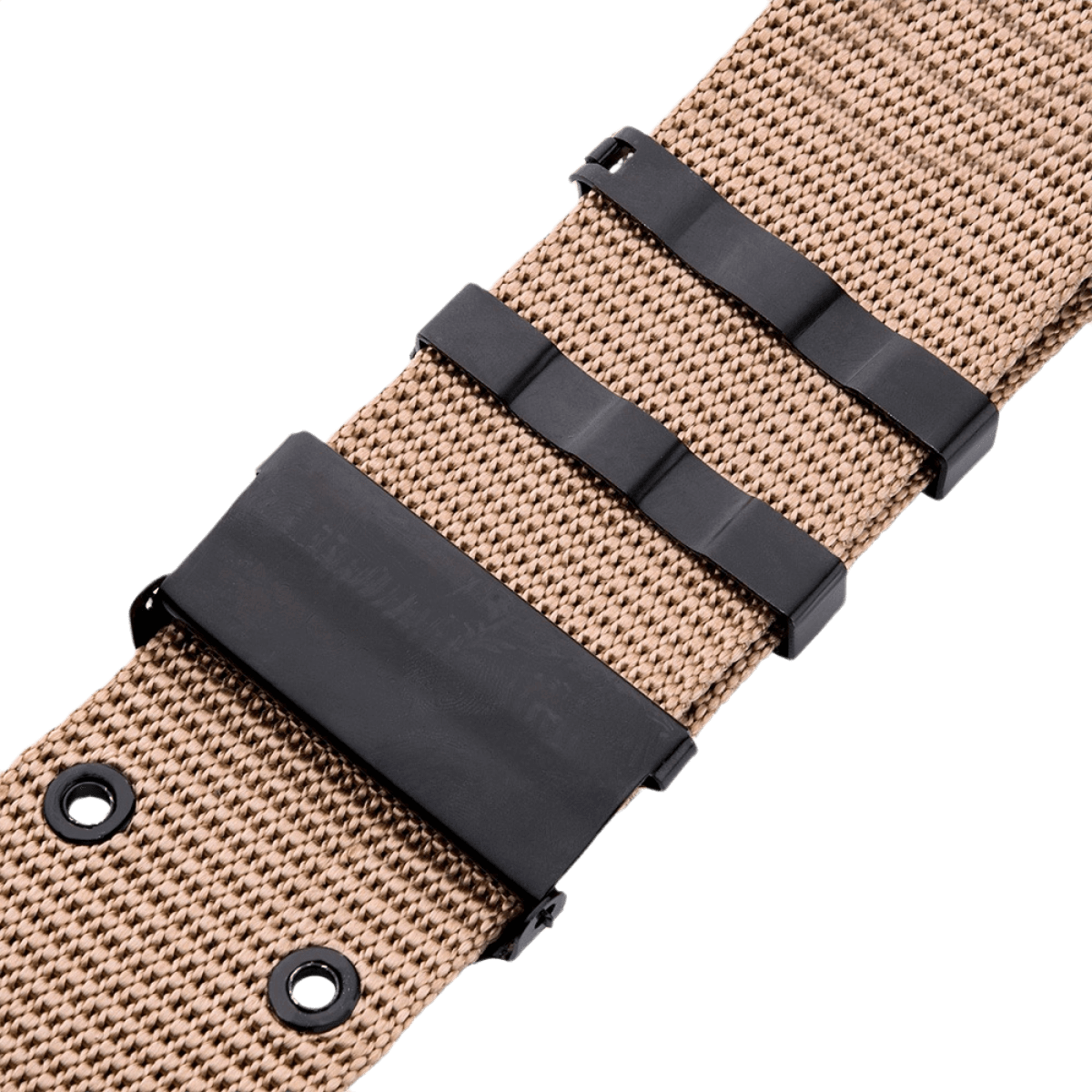 M-Tac Pistolbælte i nylon med plastikspænde, inspireret af amerikansk militærbælte fra 1980'erne, velegnet til taktisk brug.