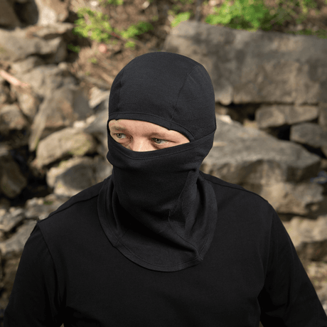 M-Tac Sweater-Ninja-Balaclava Premium beskyttelse til ansigt og hoved i aktive omgivelser, lavet i Polartec® Power Dry for komfort.