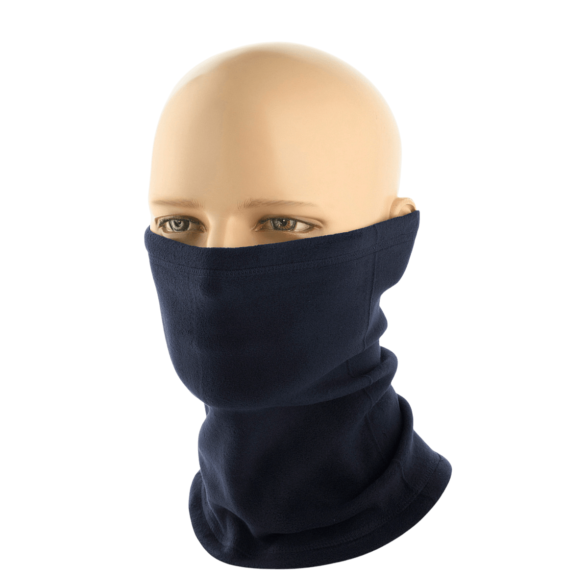 M-Tac Tube Scarf Polartec in navy blue, multifunktionelt halstørklæde til udendørs aktiviteter, varm fleece, alsidig beskyttelse mod vejret