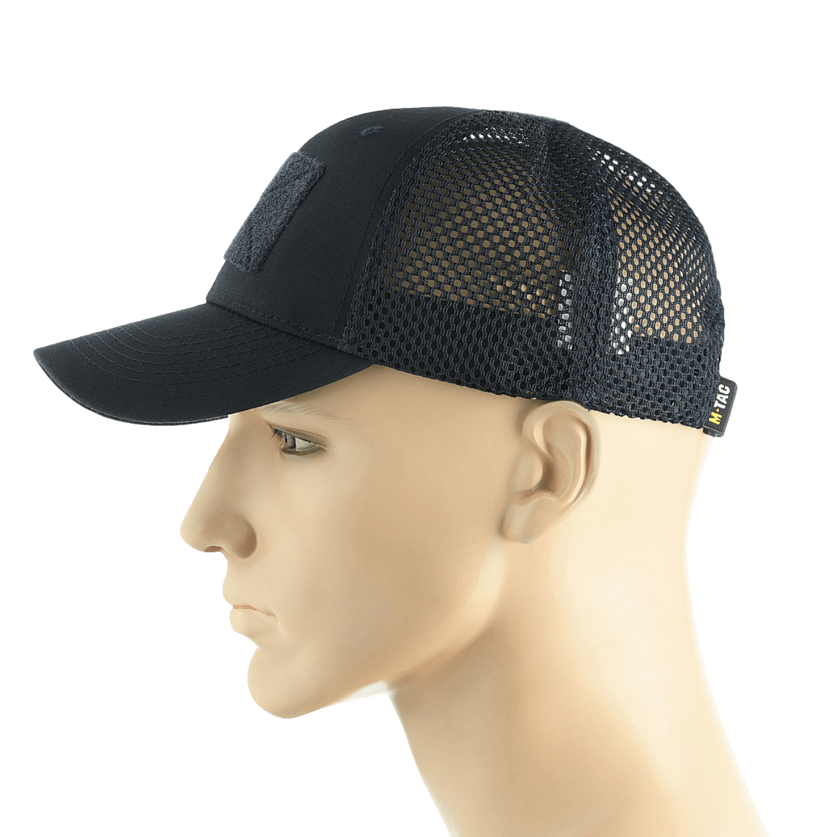 M-Tac Mesh Flex Ripstop Baseball Cap med Velcro til sommer- og taktisk brug, med ventilationspaneler og justerbar pasform.