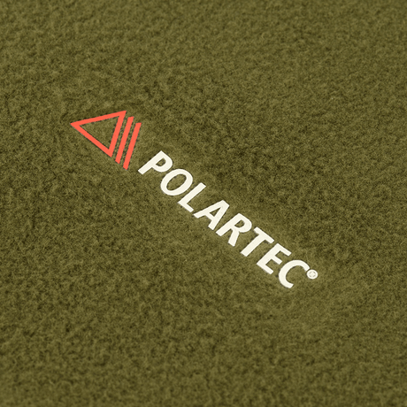 Nærbillede af Polartec-stof på M-Tac Polartec Lang Tubehalstørklæde, ideel til koldt vejr.