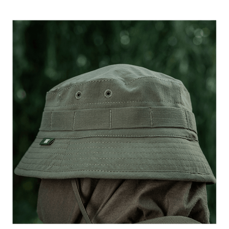 M-Tac Panamahat Gen. II Summer Flex i militærgrøn nylon/elastan med NIJ-certificering vist i galleri position 1, fokus på sideprofil.