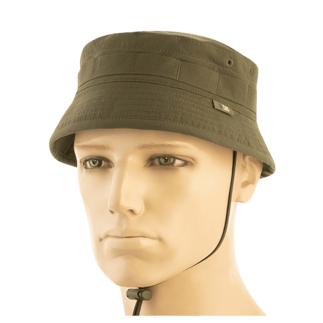 M-Tac Panamahat Gen. II Summer Flex i let nylon/elastan med justerbar snor og NIJ-certificering, vist på mannequin, gallery position 1.
