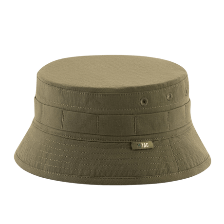 M-Tac Panamahat Gen. II Summer Flex i olivengrønt nylon/elastan med NIJ-certificering vist i galleri position 1 set direkte forfra.